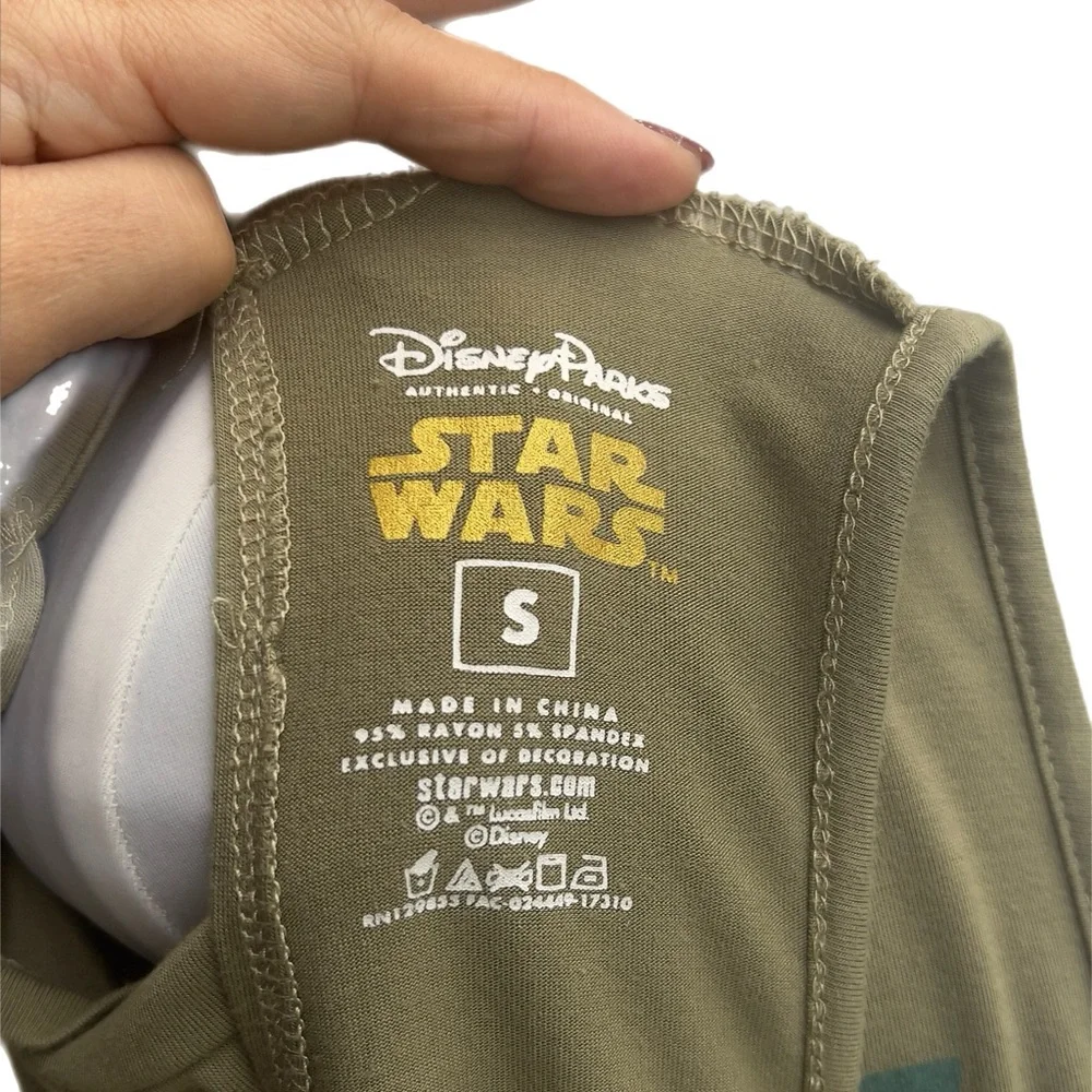 Disney Parks Authentic Original Star Wars Tank Small Moss Green Dark Side - Picture 5 of 6